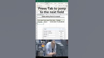 Data entry form in excel 💯 #exceltutorial #exceltips #exceltricks #spreadsheets