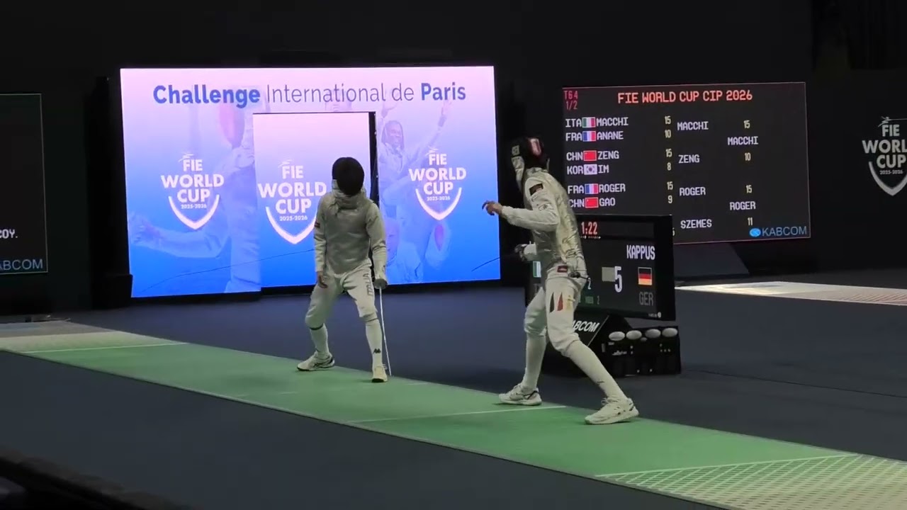 CIP World Cup 2026 SMF - L32 - Giulio Lombardi ITA v Bastian Kappus GER (Partial)