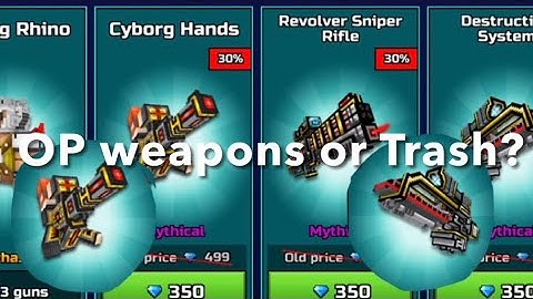 Pixel Gun 3d New Trader Van! OP weapons or Trash?