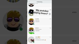 My Youtuber Is Playing Doors? Robtubedoors Zavir2