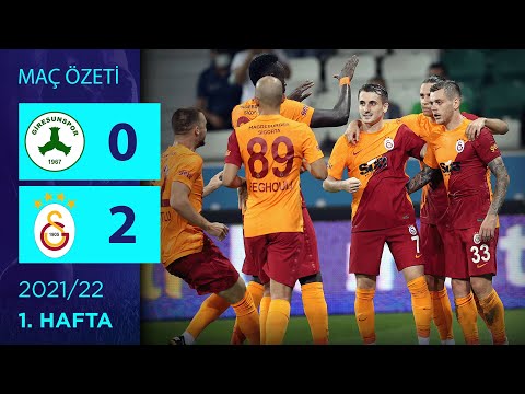 ÖZET: GZT Giresunspor 0-2 Galatasaray | 1. Hafta - 2021/22