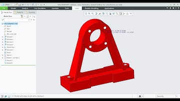 Creo Tutorial " MACHINE PART-1 " #creo #3Dmodelling #machineparts #creotutorial #trending #support