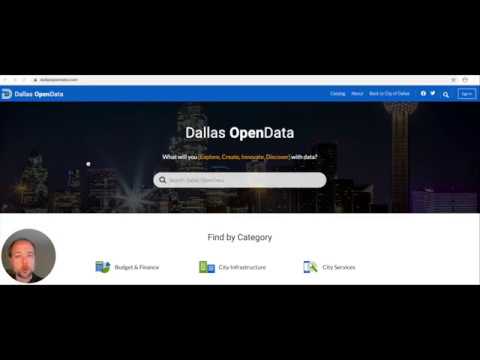 Accessing City of Dallas Open Data Portal