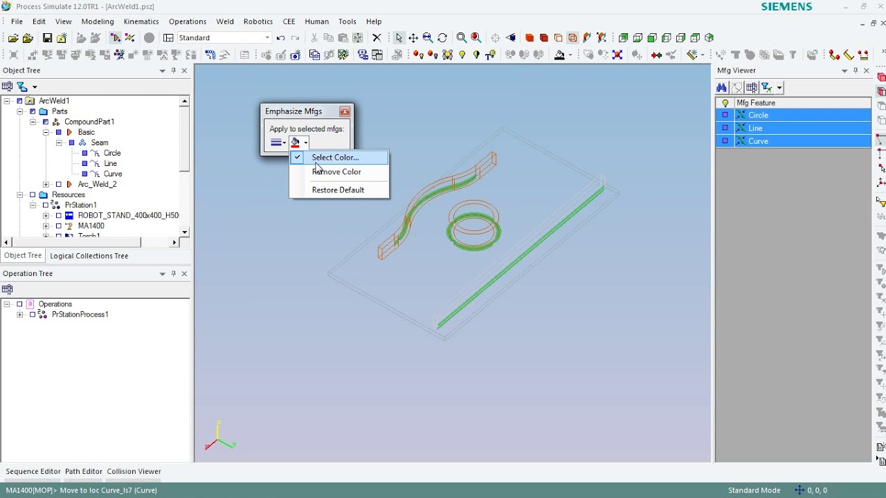 ARC-Welding 2/11 - Create mfg feature