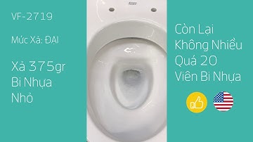 Tính Năng Xả Sạch Bộ Cầu 2 Khối VF 2719 American Standard | Kiểu Xả Xoáy