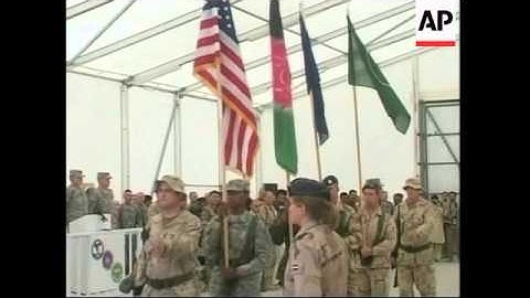 Handover ceremony as NATO takes control in southern Afghanistan