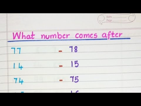 What number comes after