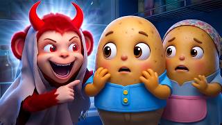 Aloo Kachaloo Beta Kaha Gaye The घर में भूत आया 👻 Hindi Nursery Rhymes - Jugnu Kids