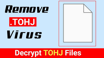 Tohj Ransomware || Tohj Virus || How to decrypt Tohj pictures, videos