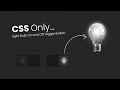 Light Bulb On and Off Toggle Switch using Html CSS Only | No Javascript ...