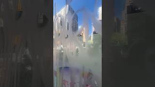 Glass Acid Etched Graffiti, Scratched Graffiti and Stain Removal Plus AntiGraffiti Film Protection