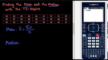 Finding Mean and Median with TI-Nspire