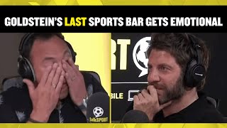 Jason Cundy gives emotional speech to Andy Goldstein as they do their LAST ever SportsBar together 😢