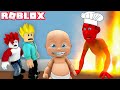 We became baby  murder vs baby in roblox  khaleel and motu gameplay