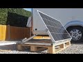 Motorised remote controlled tilting solar panel using 12v linear actuator for my motorhome