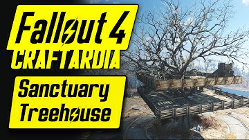 Fallout 4 Treehouse - Base Building Timelapse Sanctuary Hills - Fallout 4 Settlement Building [PC]