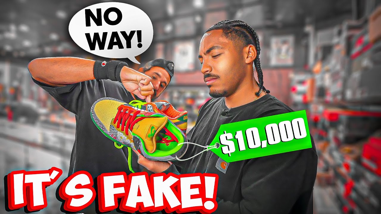 Customer REFUSED to Believe His $10,000 Sneakers Were Fake… - YouTube