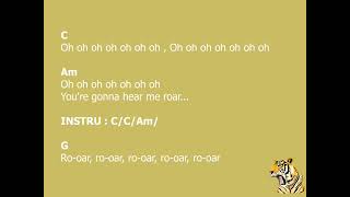 Roar - Katy Perry (Key C)