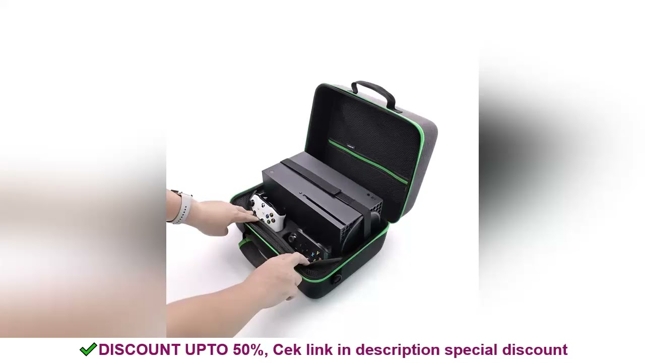 DOBE Storage Bag TYX-3622 for XBOX SERIES S/X,Large-Capacity Console Bags Storable 2PCS Gamepad ,Gam