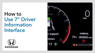 Famous How to Use 7” Driver Information Interface Profile