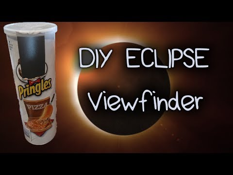 DIY $1 SOLAR ECLIPSE VIEWFINDER BOX USING PRINGLES!