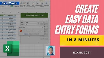 How to Create Data Entry Forms in Excel in 8 minutes