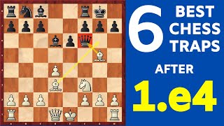 6 Best Chess Opening Traps after 1.e4 | Part-2