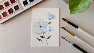 How to Master Transparent Watercolor Flowers Step by Step / Part-2