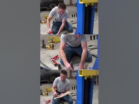 Short - How to Install a 2 Post Car Lift - YouTube