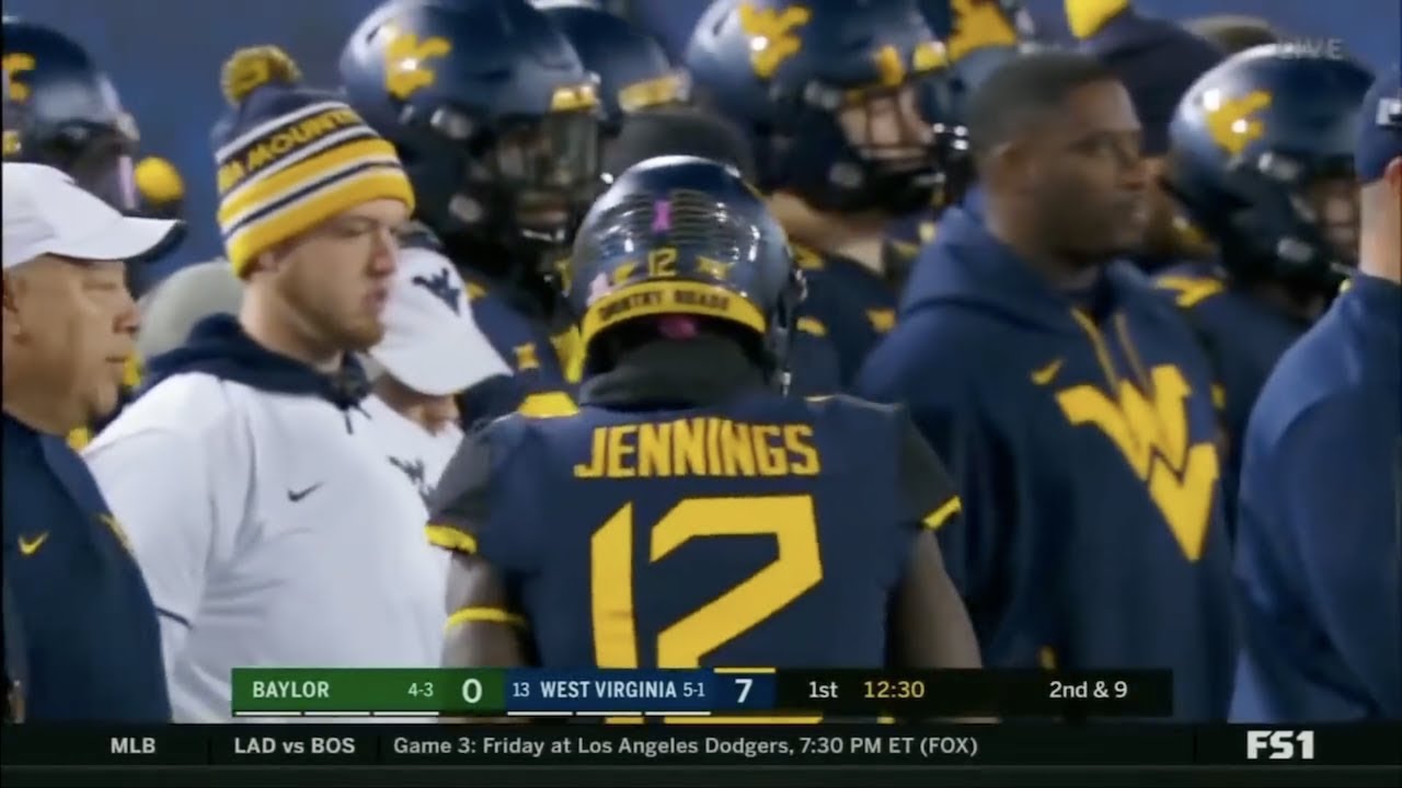 Gary Jennings (West Virginia WR 12) Vs. Baylor 2018 YouTube