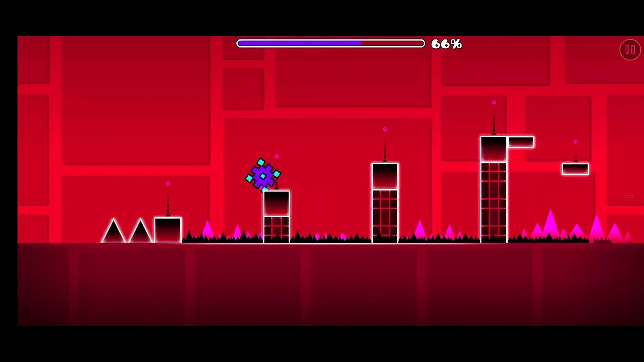 Played level 1 of geometry dash - YouTube