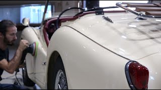 Detailing a Triumph TR3 is Therapy Work
