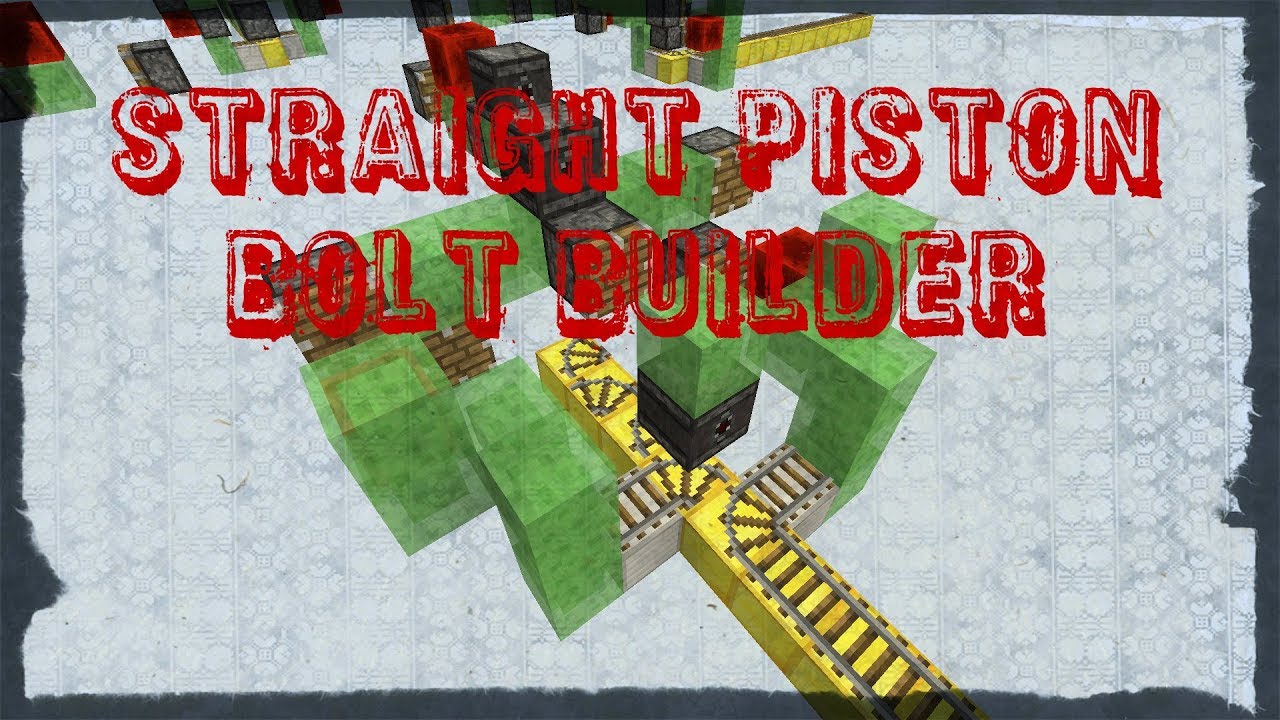 Straight Piston Bolt Builder 1.111.12 YouTube