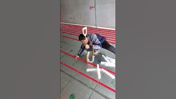 Floor heating pipe installation process - Good tools and machinery make work easy