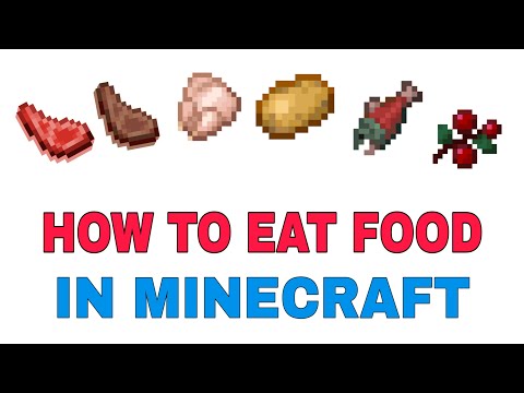 Come mangiare cibo in Minecraft || Minecraft gioco tutorial.