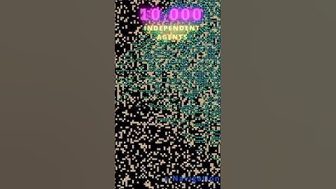 Dynamic Pathfinding 10,000 independent agents