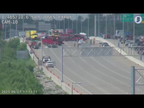All lanes of southbound I-465 on Indy's west side closed due to crash ...