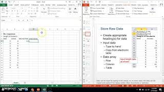 IED   Stats with Excel 1 of 2