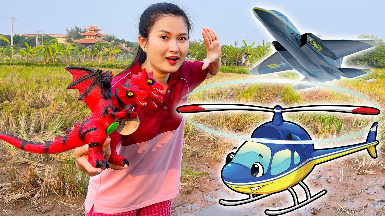 Changcady trổ tài bắn cung, tìm được máy bay trực thăng, khủng long 3 đầu