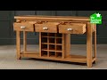 Cheshire Oak Buffet Sideboard with Wine Rack Cheshire Oak Buffet Sideboard with Wine Rack