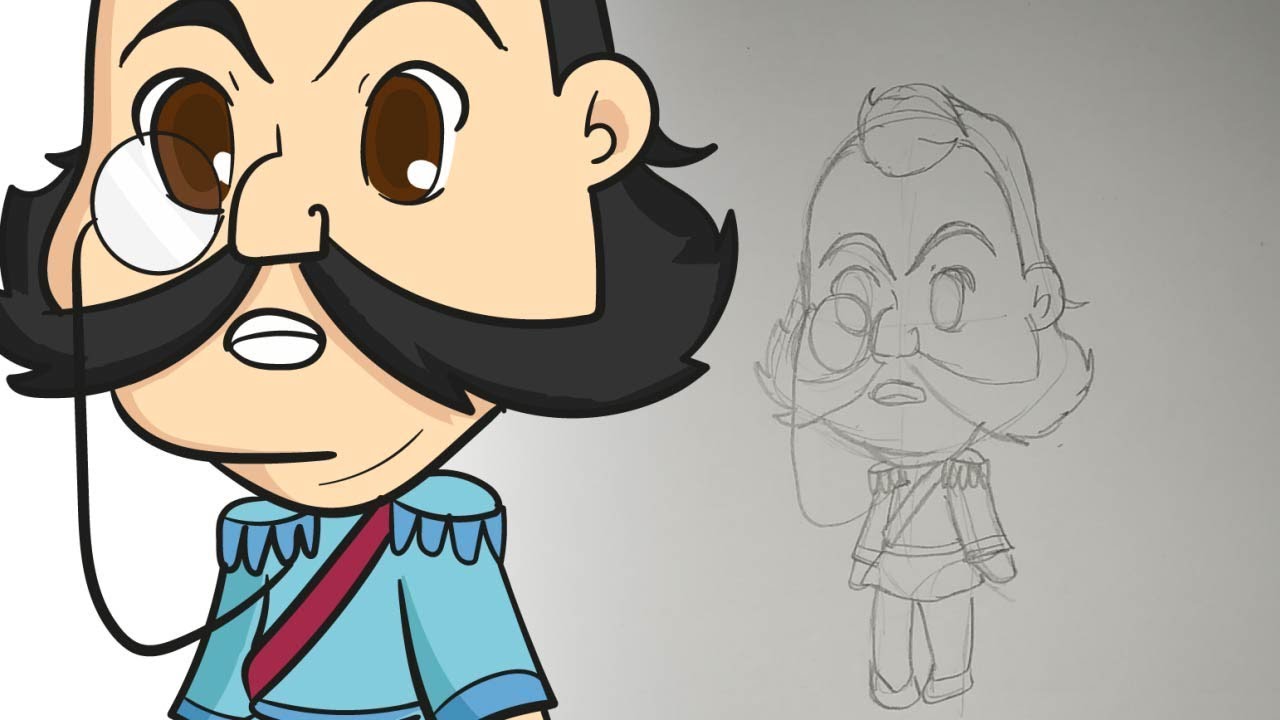 How to draw Cute Grand Duke (Cinderella) - YouTube