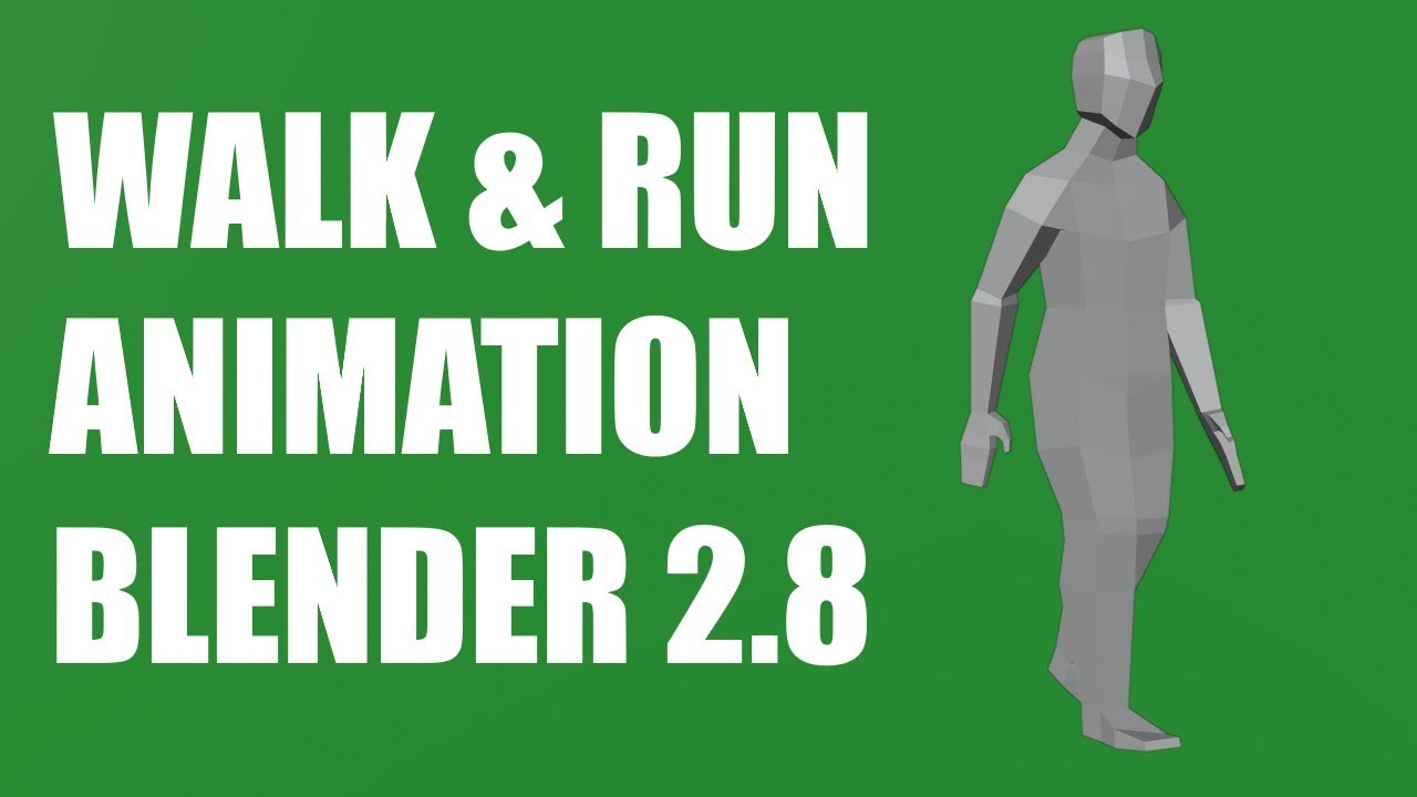 Walk & Run Animation - Blender  - YouTube