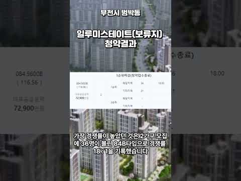(23년10월04일)청약접수결과 일루미스테이트(보류지)