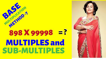 Base method of multiplication | Nikhilam sutra vedic math 🚀(Lecture 7)