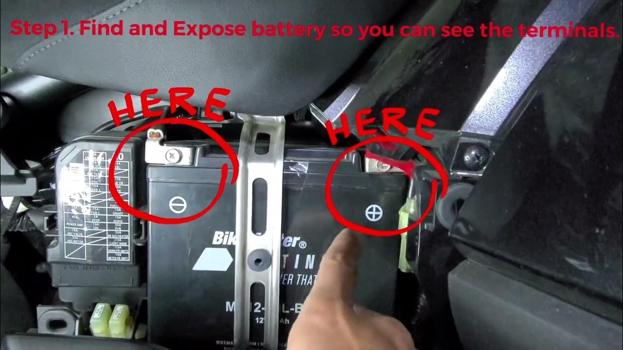 How to - Install Battery Tender - Honda Goldwing 2021 - YouTube