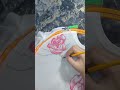Fabric Painting a Rose (Part 1) #shorts #Crochet #crochettutorial #crochetforbeginners