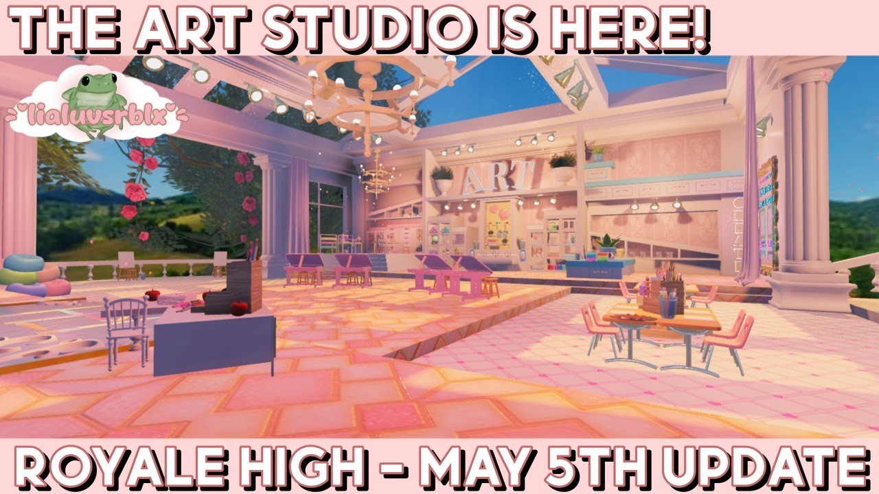 THE ART STUDIO HAS ARRIVED! // Royale High Update 🏰 - YouTube