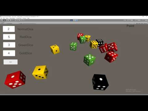 Unity(六面)骰子系統Demo