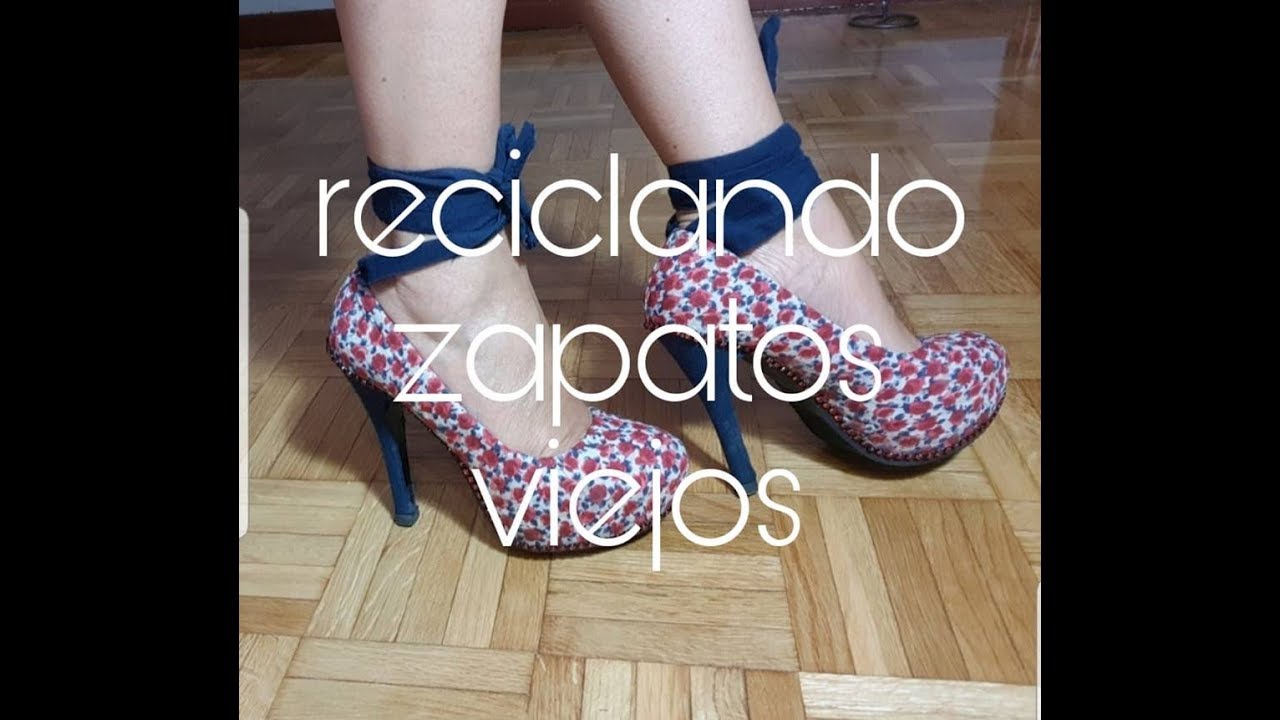 DIY reciclando zapatos viejos forrandolos