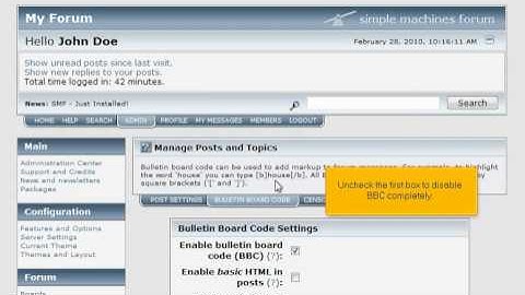 How to edit settings related to posts and topics in SMF | FastDot Cloud Hosting